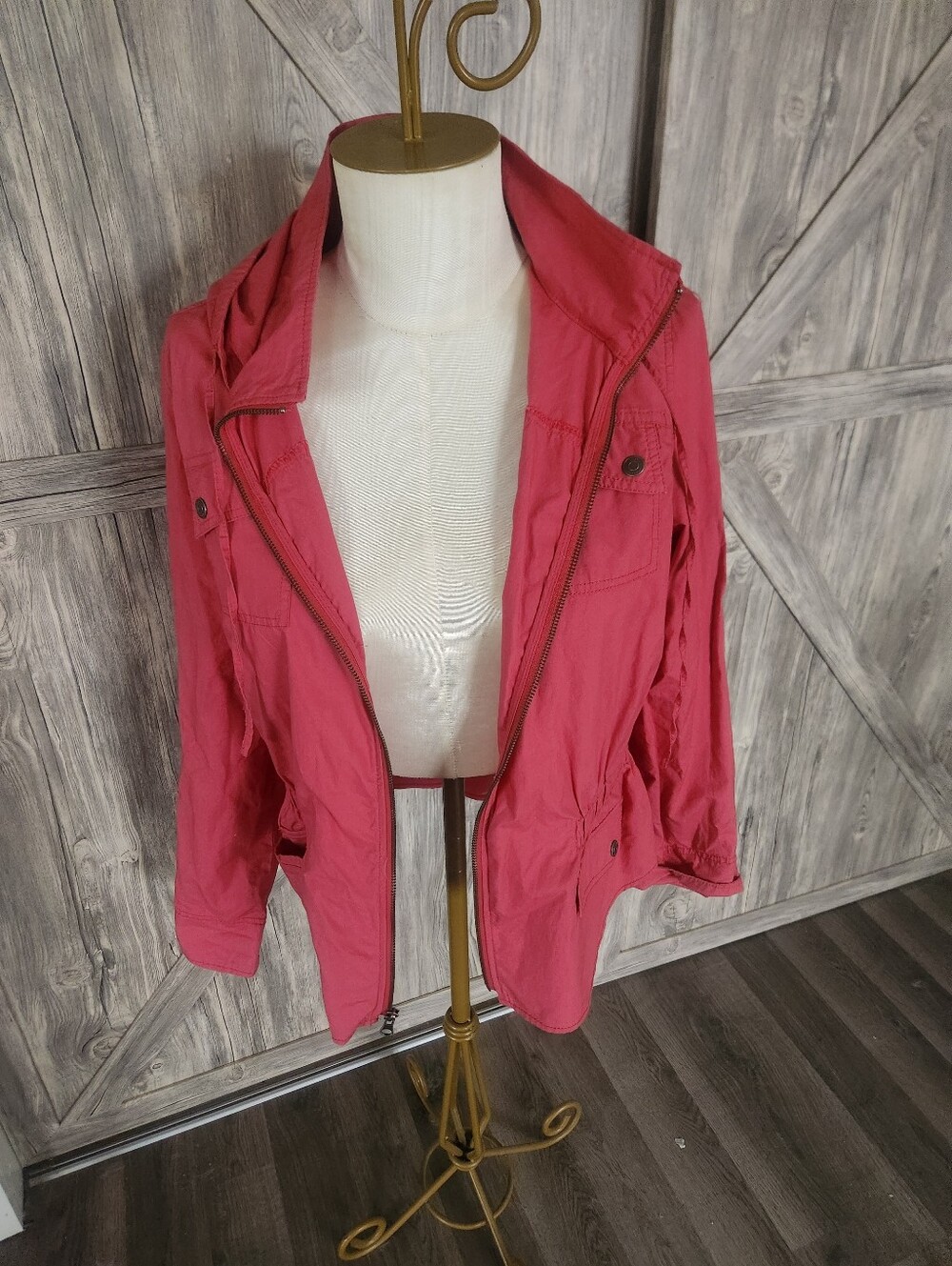 Sonoma Women’s Lightweight Cranberry Utility Jacket